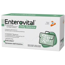 Enterovital Daily Balance 10 Flaconcini: integratore per intestino e difese, con fermenti lattici vivi e lattoferrina.