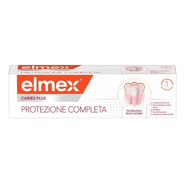 Colgate-palmolive Commerc. Elmex Dentifricio Caries Plus Protezione Completa 75 Ml Colgate-palmolive Commerc. Elmex Dentifricio Caries Plus Protezione Completa 75 Ml