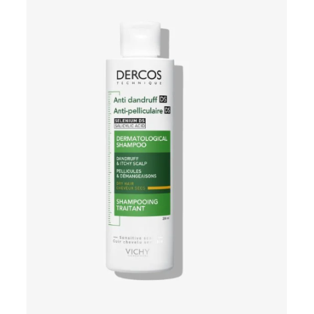 Vichy Dercos Anti-Peliculaire shampoo antiforfora per capelli secchi Vichy Dercos Anti-Peliculaire shampoo antiforfora per capelli secchi