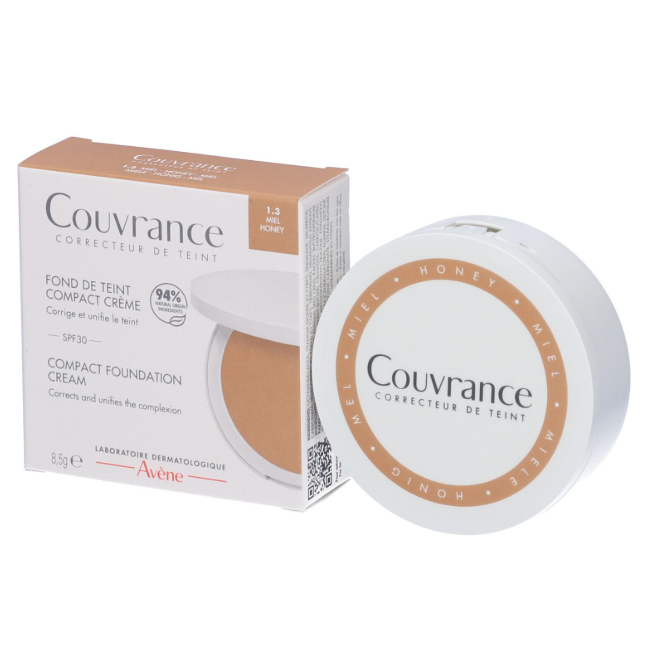 Avène Couvrance Fondotinta Miele in crema compatto coprente 10 g