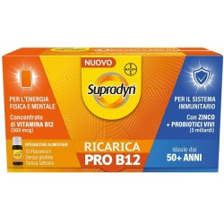 Supradyn Ricarica Pro B12 per stanchezza dopo i 50 anni 10 flaconcini