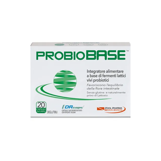 Probiobase 20 capsule – Integratore probiotico per il benessere Intestinale