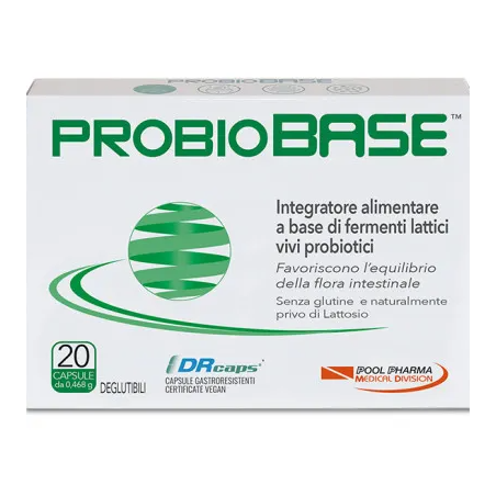 Probiobase 20 capsule – Integratore probiotico per il benessere Intestinale Probiobase 20 capsule – Integratore probiotico per il benessere Intestinale