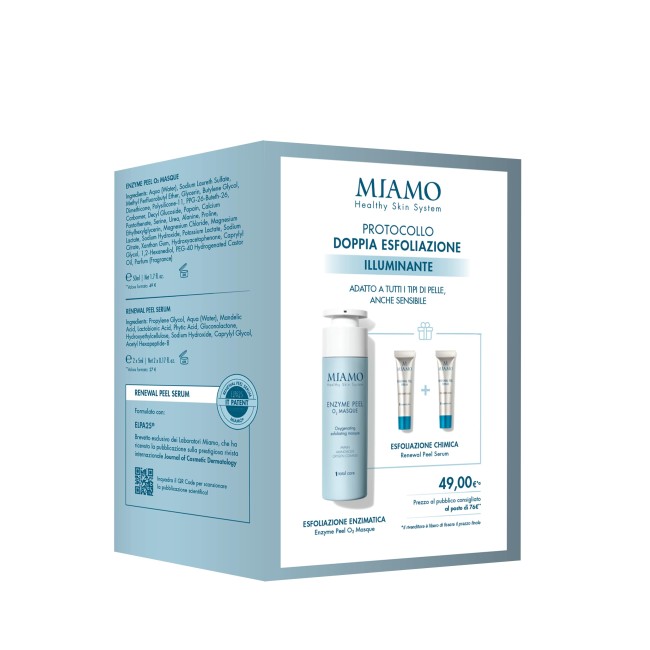 Miamo Protocollo Doppia Esfoliazione Illuminante Enzyme Peel + OMAGGIO