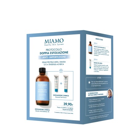 Miamo Protocollo Doppia Esfoliazione Anti Imperfezioni Salicylic Acid + OMAGGIO Miamo Protocollo Doppia Esfoliazione Anti Imperfezioni Salicylic Acid + OMAGGIO