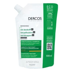 Vichy Dercos Shampoo anti-forfora per capelli e cute secca eco-ricarica 500 ml