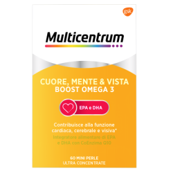 Multicentrum MyOmega3 60 Mini Perle - Integratore Antiossidante