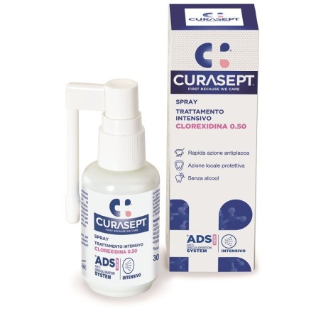 Curasept ADS spray gengivale intensivo antiplacca clorexidina 0,5 30ml Curasept ADS spray gengivale intensivo antiplacca clorexidina 0,5 30ml