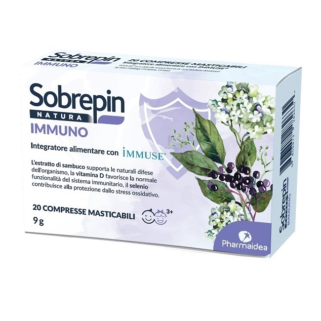 Pharmaidea Sobrepin Natura Immuno 20 Compresse Masticabili Pharmaidea Sobrepin Natura Immuno 20 Compresse Masticabili