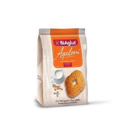 Biaglut Aquiloni Con Riso e Latte Biscotti Senza Glutine 200 g