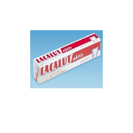Lacalut Aktiv dentifricio con clorexidina antiplacca per parodontite 75 ml