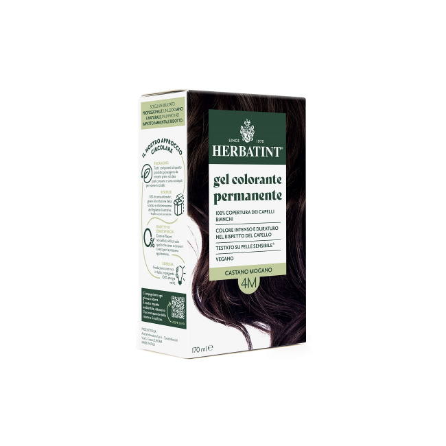 Herbatint 4M Gel Colorante Permanente Castano Mogano 170 ml