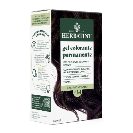 Herbatint 4M Gel Colorante Permanente Castano Mogano 170 ml Herbatint 4M Gel Colorante Permanente Castano Mogano 170 ml