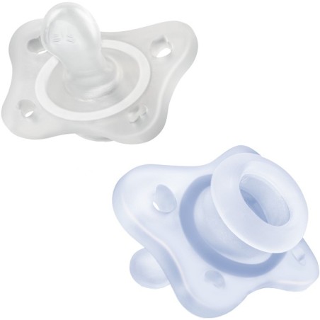 Chicco Gommotto Mini Azzurro 0-2m 2 Pezzi Chicco Gommotto Mini Azzurro 0-2m 2 Pezzi