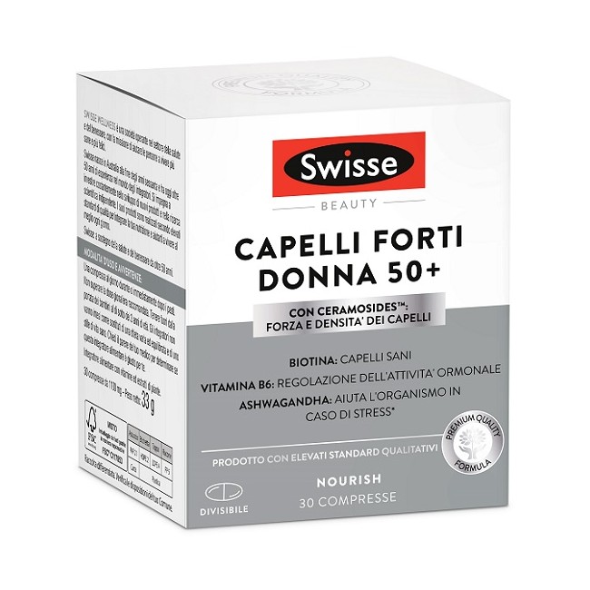 Swisse Capelli Forti Donna 50+ 30 compresse - Integratore per capelli