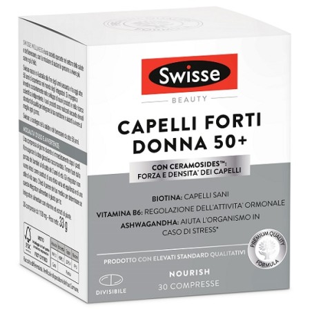 Swisse Capelli Forti Donna 50+ 30 compresse - Integratore per capelli Swisse Capelli Forti Donna 50+ 30 compresse - Integratore per capelli