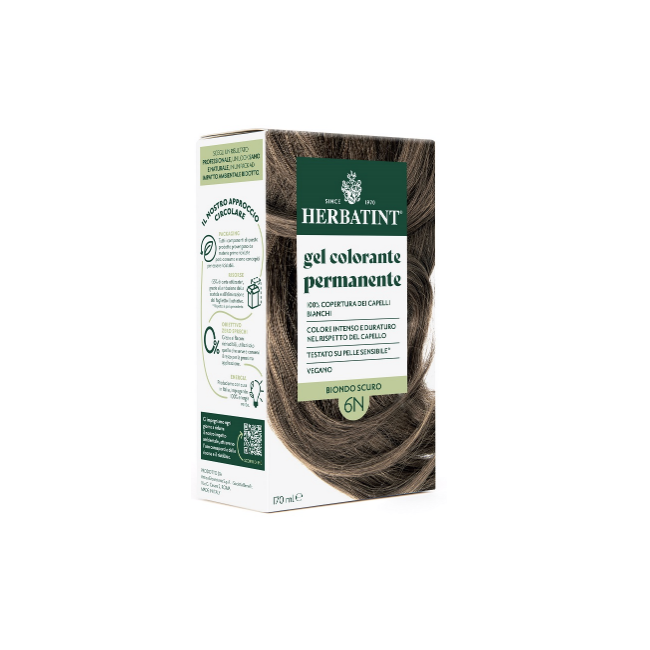 Herbatint 6N Biondo Scuro Colorazione permanente per capelli 135 ml