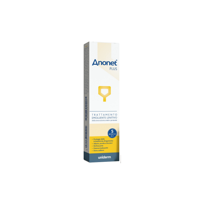 Anonet Plus Crema 30 g - Crema Emolliente per Emorroidi e Ragadi Anali