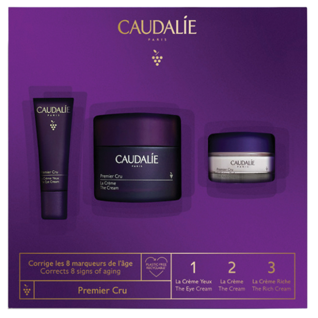 Caudalie Cofanetto Premier Cru Crema Ricca + crema + contorno occhi