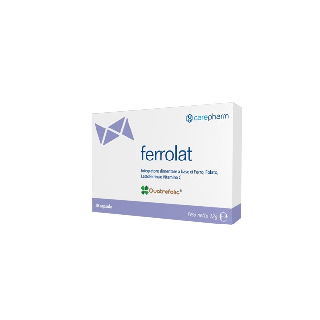 Carepharm Ferrolat Plus Integratore per difese immunitarie 20 capsule