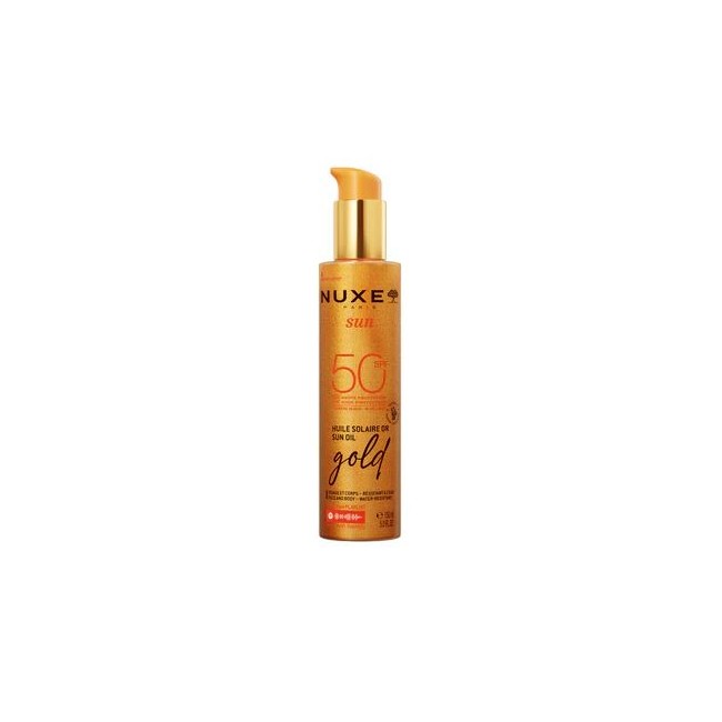 Nuxe Sun Olio Solare Dorato SPF50 spray protettivo scintillante 150 ml