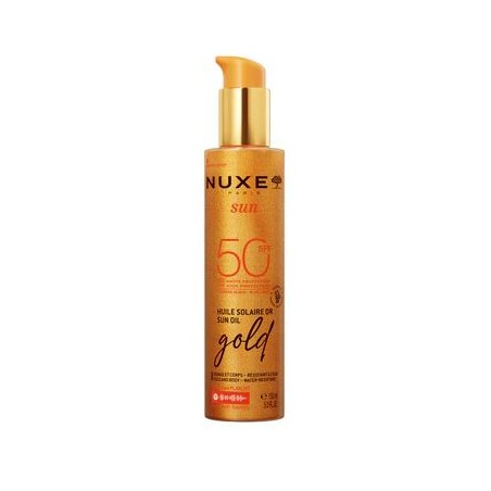 Nuxe Sun Olio Solare Dorato SPF50 spray protettivo scintillante 150 ml