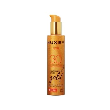 Nuxe Sun Olio Solare Dorato SPF30 spray protettivo con madreperle oro 150 ml