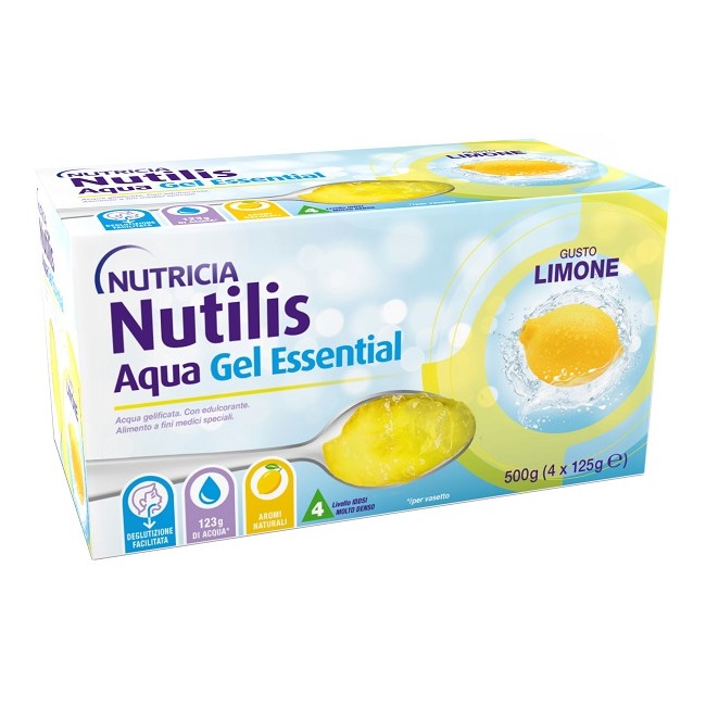 Danone Nutilis Aqua Gel Limone 4 Pezzi Da 125 G