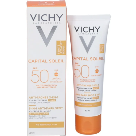 Vichy Ideal Soleil Protezione solare per il viso anti macchie SPF50+