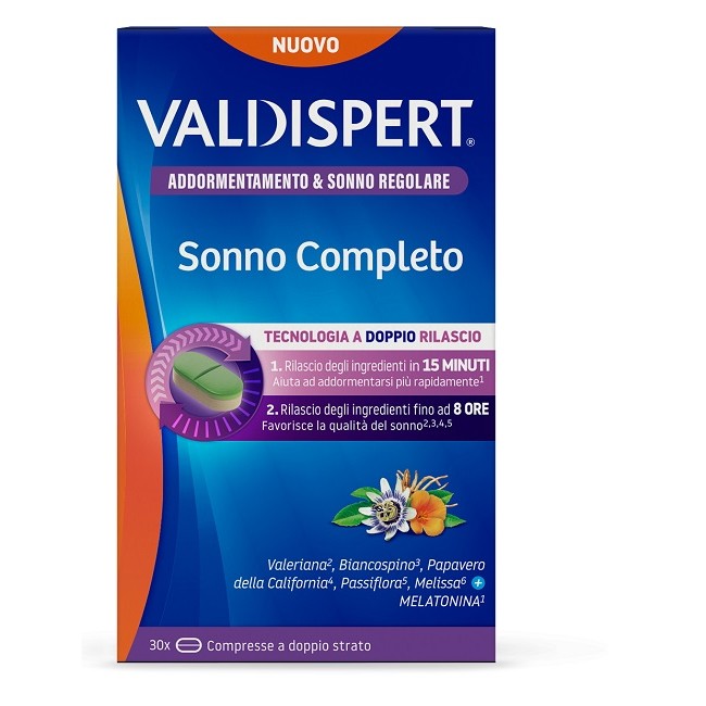 Cooper Consumer Health It Valdispert Sonno Completo 30 Compresse A Doppio Strato