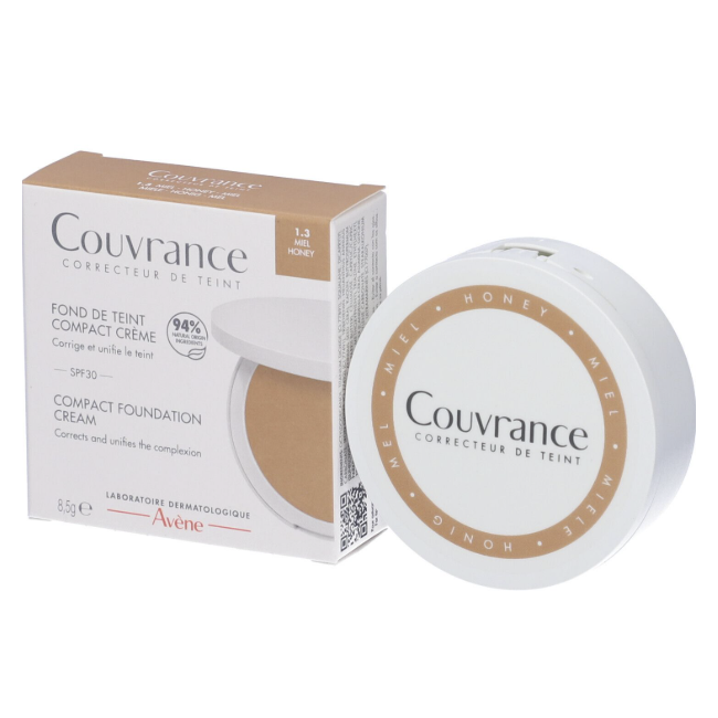 Avène Couvrance Fondotinta Miele crema compatta coprente 10 g