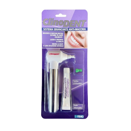 Clinodent Antiplacca XL sistema sbiancante contro le macchie dei denti Clinodent Antiplacca XL sistema sbiancante contro le macchie dei denti