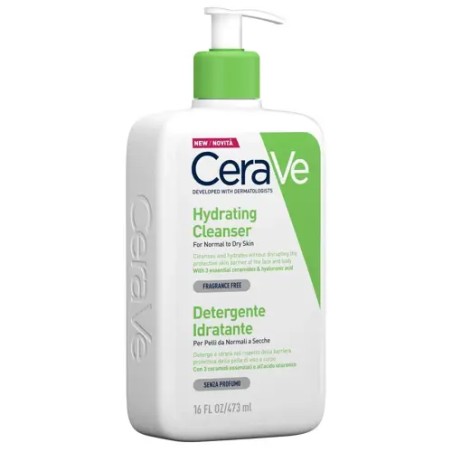 Cerave Detergente Idratante Ricarica 473 ml – Pelle normale e secca Cerave Detergente Idratante Ricarica 473 ml – Pelle normale e secca