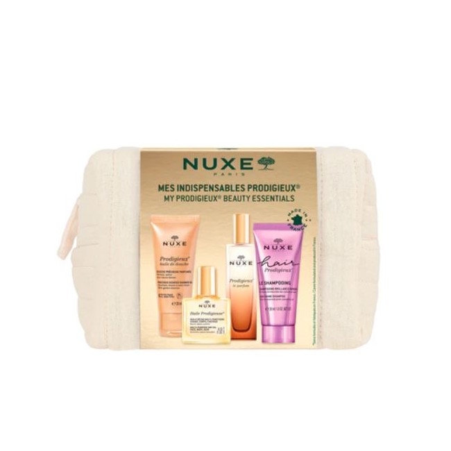 Nuxe Trousse Prodigieux profumo + olio + gel doccia + shampoo
