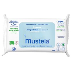 Laboratoires Expanscience Mustela Salviette Acqua Compostabili Senza Profumo 60 Pezzi