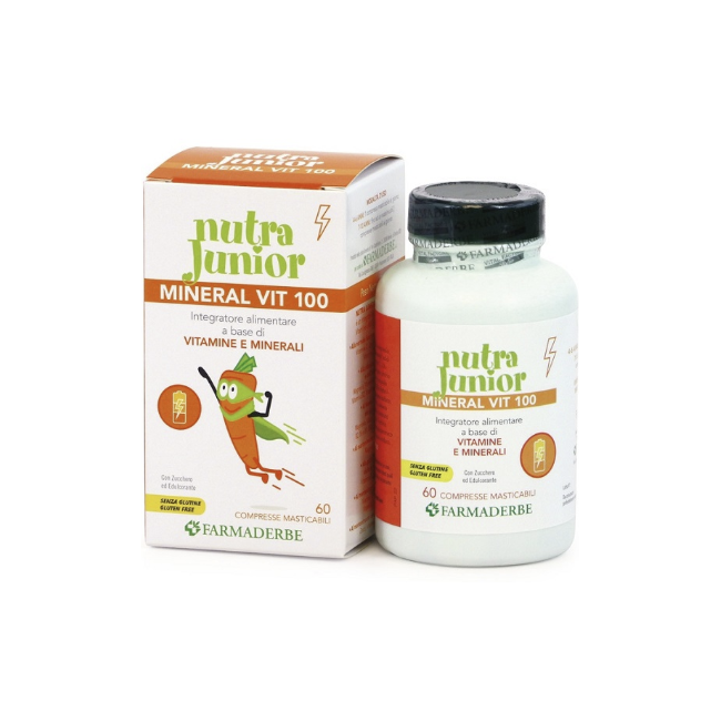 Farmaderbe Nutra Junior Mineral Vit Integratore Completo per Bambini