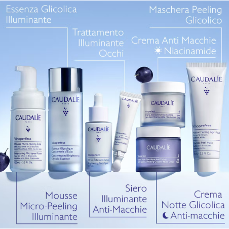 Caudalie Vinoperfect Crema Viso Notte Glicolica anti macchie 50 ml