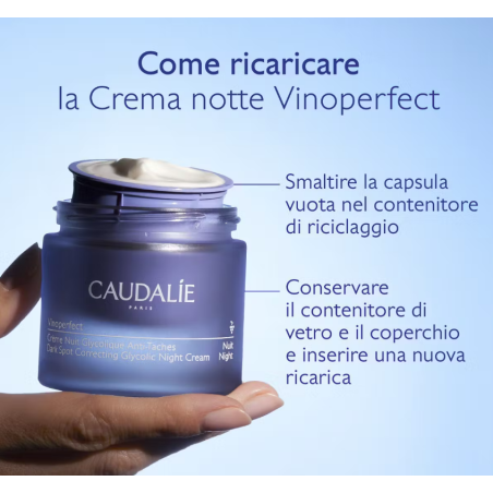 Caudalie Vinoperfect Notte Ricarica 50 ml – Crema Glicolica antimacchie