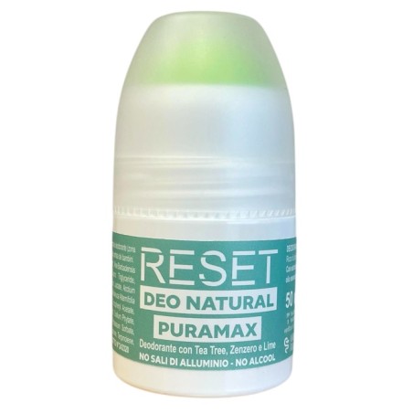 Puramax RESET DEO NATURAL roll on - Deodorante vegano roll on naturale 50 ml Puramax RESET DEO NATURAL roll on - Deodorante vegano roll on naturale 50 ml