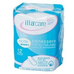 Illa Care Assorbente Notte Con Ali Flusso Intenso 12 Pezzi