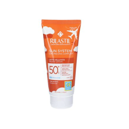 Rilastil Sun System Latte solare vellutato viso e corpo SPF50+ TRAVEL SIZE 100 ml Rilastil Sun System Latte solare vellutato viso e corpo SPF50+ TRAVEL SIZE 100 ml
