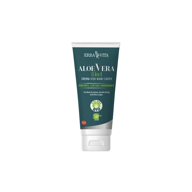 Erba Vita Aloe Vera Gel Crema viso mani e corpo 200 ml
