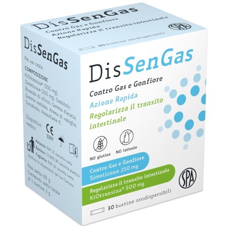 Società Prodotti Antibiotici Dispositivo Dissengas 30 Bustine Orodispersibili