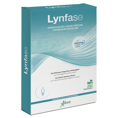 Aboca Lynfase Drenante liquidi e circolazione 12 flaconcini Aboca Lynfase Drenante liquidi e circolazione 12 flaconcini