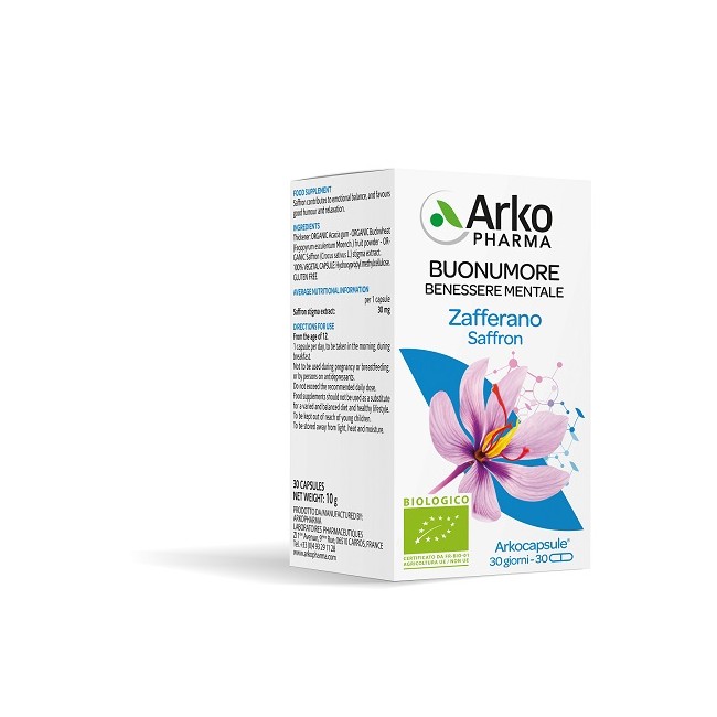 Arkopharma Arko Capsule Zafferano Bio 30 Capsule Arkopharma Arko Capsule Zafferano Bio 30 Capsule
