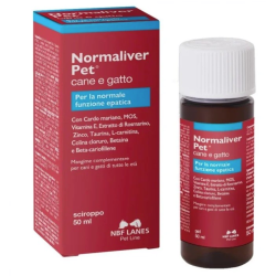 Normaliver Pet Cani e Gatti 50 gr - Mangime complementare per funzionalità epatica