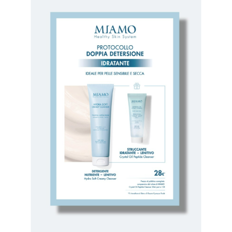 Miamo Doppia detersione protocollo idratante - Hydra Soft 150 ml + Crystal Oil omaggio