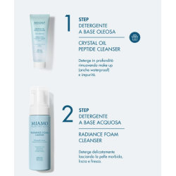 Miamo Doppia detersione protocollo illuminante - Radiance Foam 150 ml + Crystal Oil omaggio