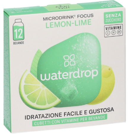 Waterdrop Microdrink Focus Aroma Lime e Caffè Verde 12 Cubetti Waterdrop Microdrink Focus Aroma Lime e Caffè Verde 12 Cubetti