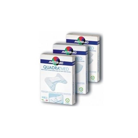 M-AID Quadra Med Cerotto Traspirante con Disinfettante Extra 10 Pezzi